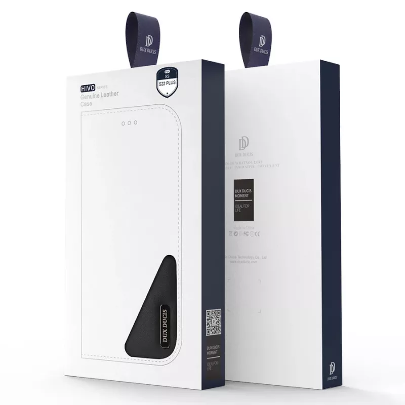 Dux Ducis Hivo odinis dėklas su atvartu Samsung Galaxy S22+ (S22 Plus) juodas