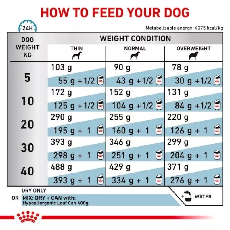 Sausas šunų ėdalas Royal Canin Hypoallergenic veterinarinė formulė, 2 kg, paukštiena, suaugusiems šunims, be glitimo