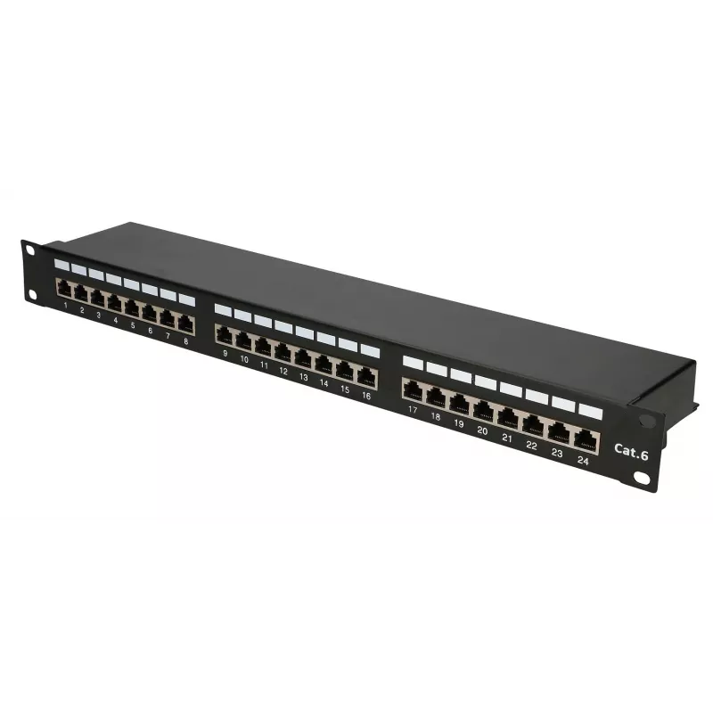 Extralink CAT6 STP V2 | Patchpanel | 24 prievadai