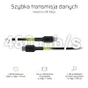 Laidas Lightning – USB‑C Green Cell KABGC07, 1 m, juodas, Lightning (vyriškas) – USB‑C (vyriškas), 480 Mbps