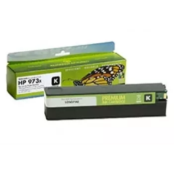Suderinamas statinės kontrolės HP kasetė Nr.973X juoda (L0S07AE) su nauja mikroschema