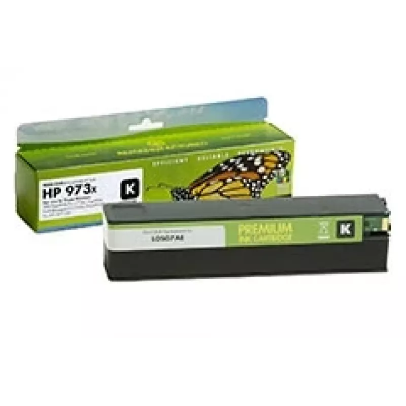 Suderinamas statinės kontrolės HP kasetė Nr.973X juoda (L0S07AE) su nauja mikroschema