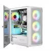 Korpusas Logic PORTOS ARGB MINIDI USB 3.0 Baltas