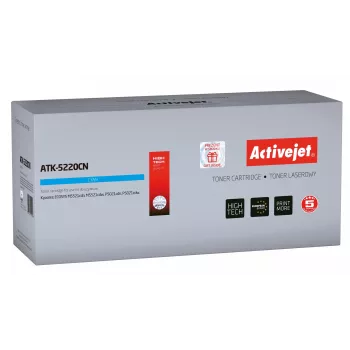 Activejet ATK-5220CN toner (alternatyva Kyocera TK-5220C; Supreme; 1200 puslapių; žydra)