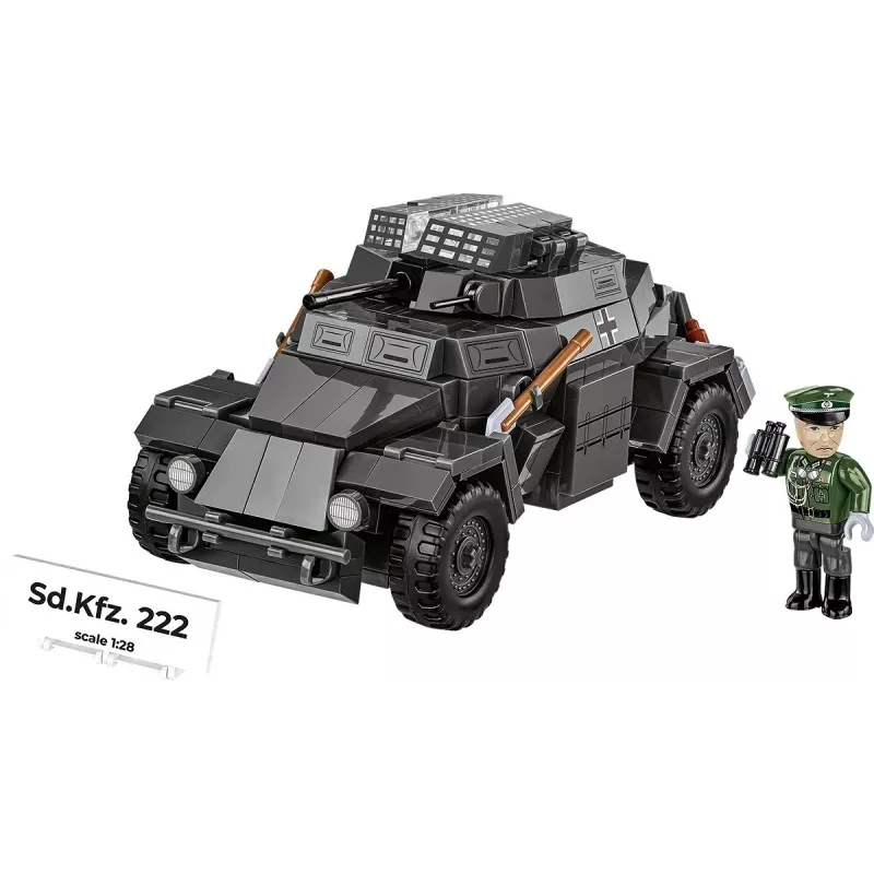 Cobi Blokeliai Sd.Kfz 222 modelio rinkinys COBI-2657 – 502 detalės