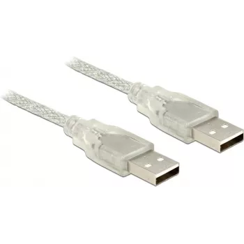 USB laidas DeLOCK 83887 USB 2.0 1 m USB A permatomas