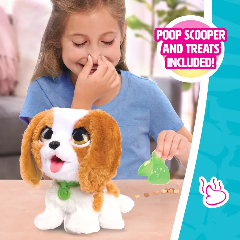 furReal Poop-a-Lots Cavalier King Charles Spaniel, minkštas žaislas