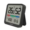 Vidaus temperatūros ir drėgmės jutiklis SAVIO CT-01/B pastatomas, LCD, -10–55°C, 10–99% RH, CR2032