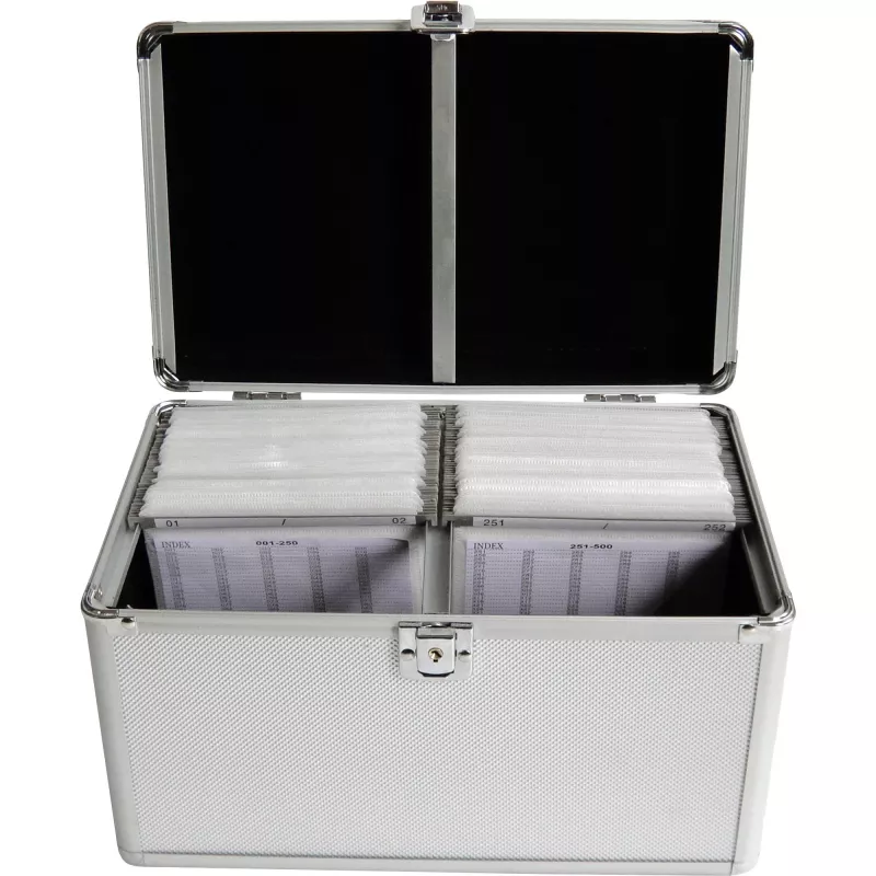 Dėklas diskams MediaRange BOX75 200 diskų Sidabrinis