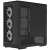 Kompiuterio korpusas AEROCOOL D520A Midi-Tower ATX Grūdintas stiklas RGB — juodas