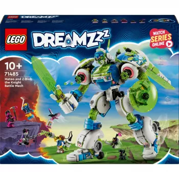 Konstrukcinis žaislas LEGO Mateo ir Z-Blob riterio mechas 71485 – minifigūrėlė ir pastatomas mecho rinkinys