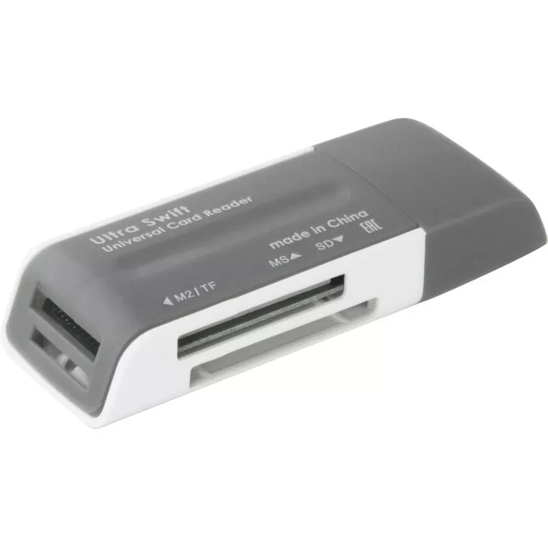 Kortelių skaitytuvas DEFENDER ULTRA SWIFT USB 2.0 model 83260 – suderinamas su SD ir microSD kortelėmis
