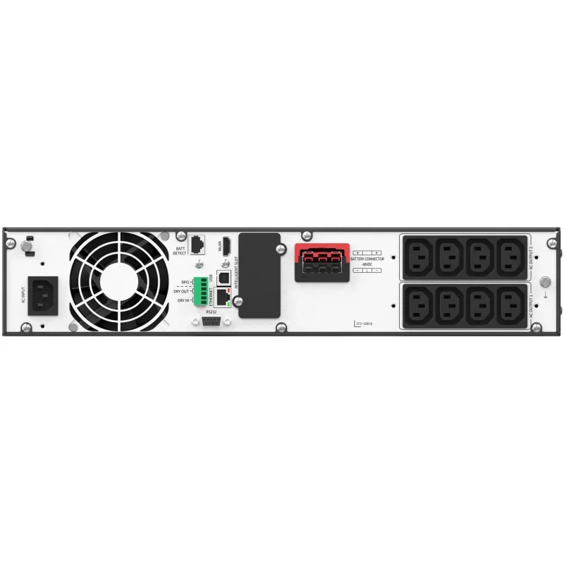 UPS stelažinis PowerWalker VFI 1500 LICR IOT PF1 on-line 1500 VA, 8× IEC C13, USB-B, RS-232, LCD, 2U