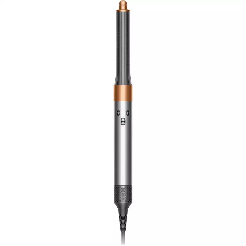 Dyson Airwrap Origin Warm Copper Nickel – daugiafunkcis formuotojas, 1300 W, 3 temperatūros/greičio nustatymai, 360° pagrindas, 2,675 m laidas