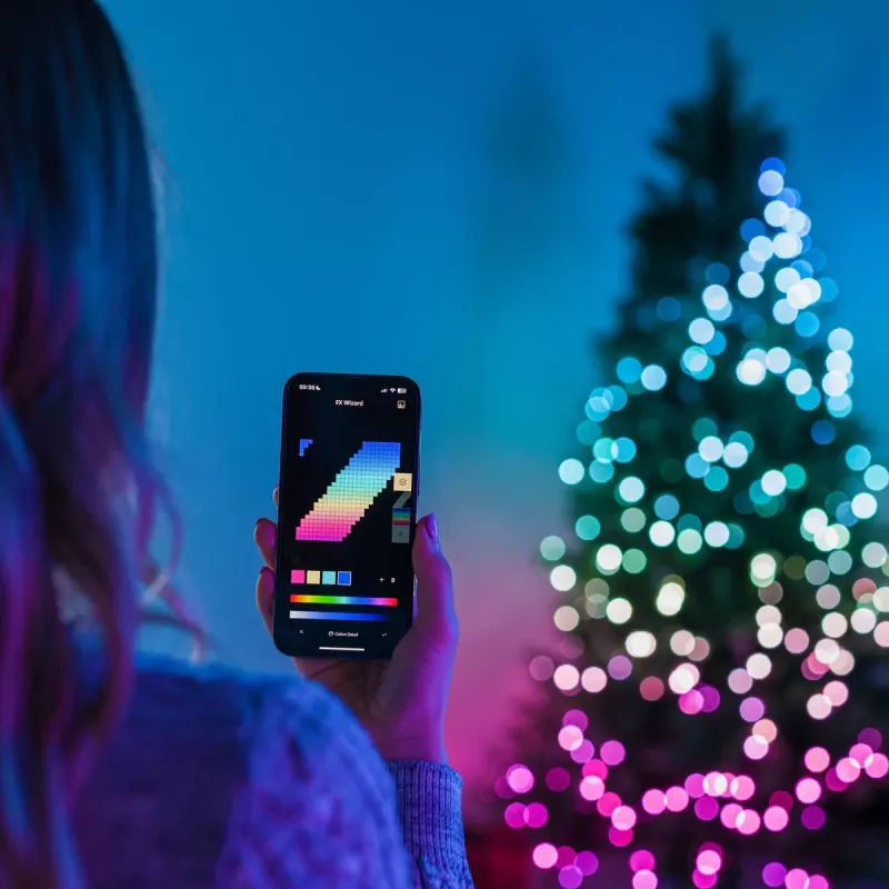 Twinkly Candies LED eglutės girlianda TWKP100RGB-T 6 m 100 perlų formos lemputės