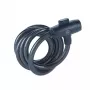 Dviračio plieninis kabelis su raktu 12 mm - YCK0/12/200/2 Juoda