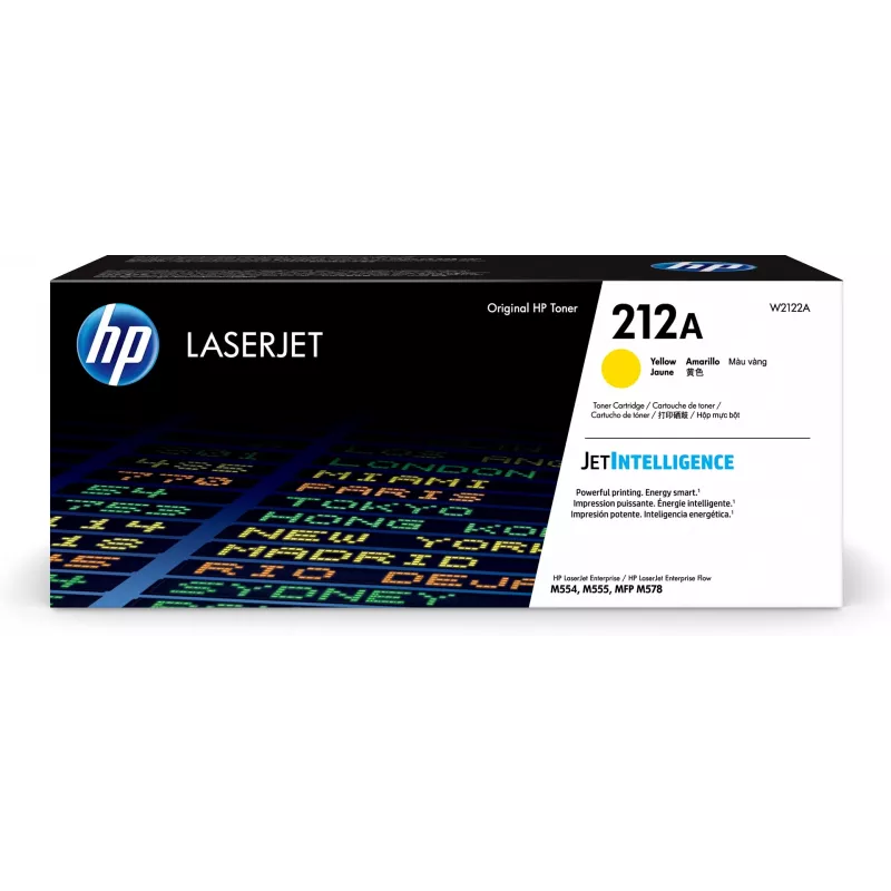 HP 212A geltona originali lazerinė kasetė W2122A