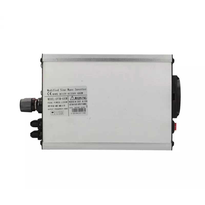 Extralink OPIM-600W įtampos keitiklis, automobilinis 12V, 600W modifikuotas sinusas