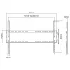 Sieninis laikiklis SBOX PLB-2264F-2 37–80 cm, 45 kg, VESA 600x400