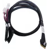 SAS kabelis ADAPTEC Microchip Technology 2305500-R SlimSAS ×8 į 2×2SFF-8639 U.2, 0,8 m, juodas