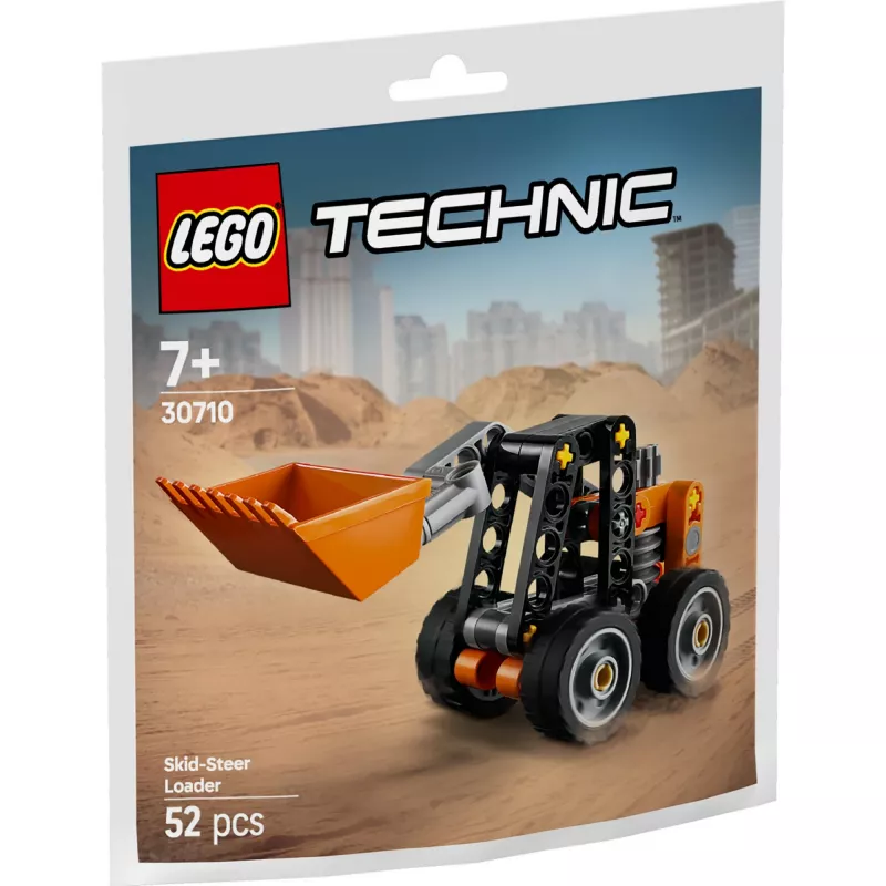 LEGO Technic Skid Steer Loader 30710 – Konstruktorius su judamomis rankomis ir vikšrais