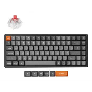 Keychron K2 Max klaviatūra universali USB RF belaidė Bluetooth juoda pilka 75 %