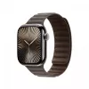 Apple 42mm Dark Taupe Magnetic Link M/L Smartwatch juosta – FineWoven magnetinė juoda