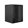 Lanberg sieninis montavimo stovo korpusas 19'' 15U 600x600mm juodas (stiklinės durys)