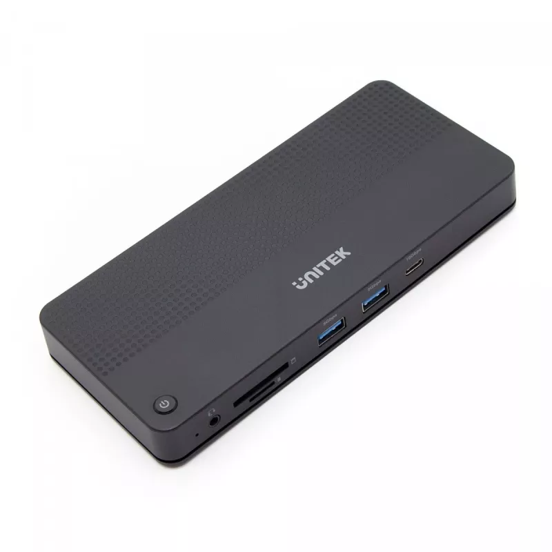 Docking stotelė UNITEK D1079A USB4 juoda 100W galios tiekimas