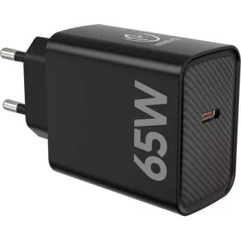 Greitasis PD65W USB-C įkroviklis nešiojamiesiems kompiuteriams ir išmaniesiems telefonams REBELTEC H1065
