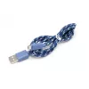 Sbox USB-1031BL USB->Micro USB 1M mėlyna