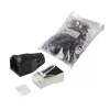 RJ45 kištukas Cat.6 ekranuotas LogiLink MP0022 juodas permatomas (100 vnt.)