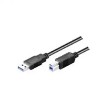 Wentronic Goobay USB 3.0 SuperSpeed kabelis, juodas, 3 m - USB 3.0 kištukas (A tipas) > USB 3.0 kištukas (B tipas) (93654)