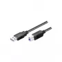 Wentronic Goobay USB 3.0 SuperSpeed kabelis, juodas, 3 m - USB 3.0 kištukas (A tipas) > USB 3.0 kištukas (B tipas) (93654)