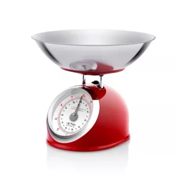 Mechaninės virtuvinės svarstyklės ETA ETA577790030 – 5 kg, 25 g tikslumas, nerūdijančio plieno viršus