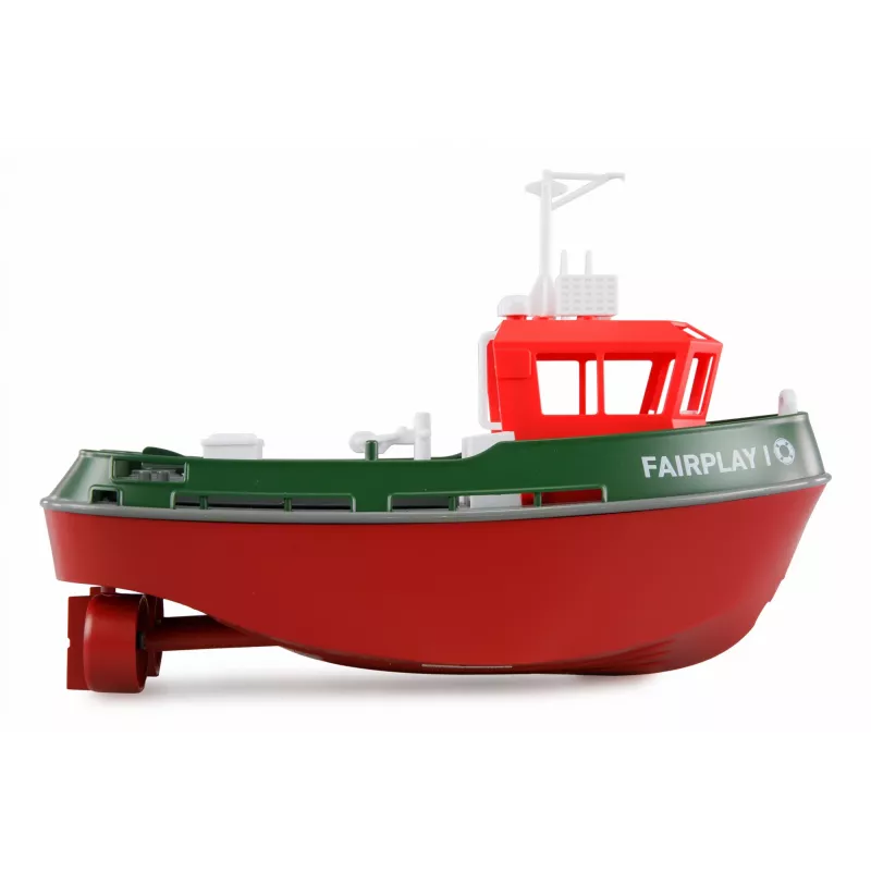 Radijo bangomis valdomas laivas Amewi Fairplay I 1:72 RTR, žalias, 2.4 GHz