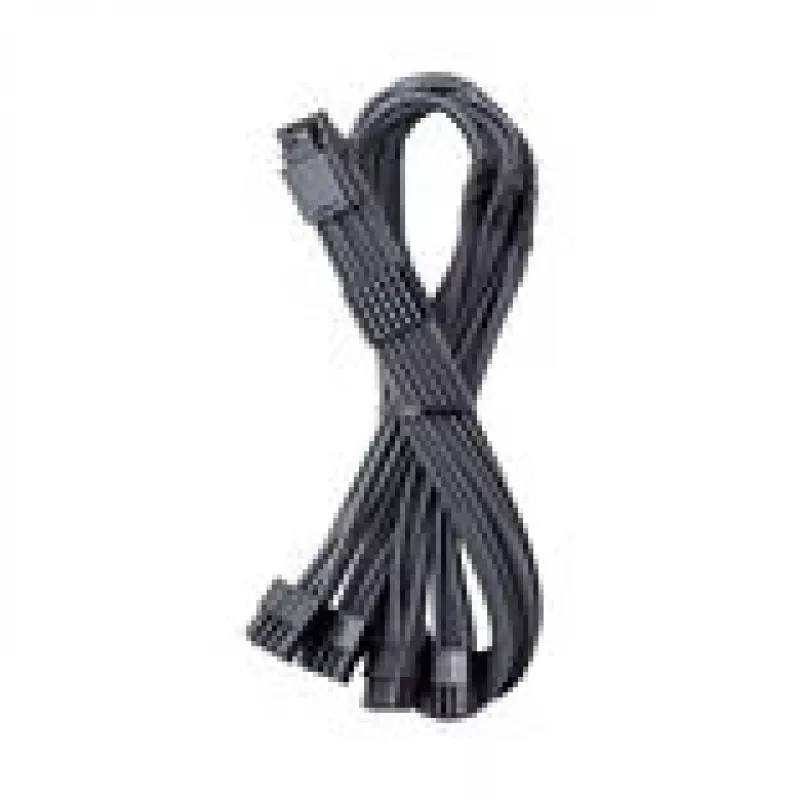 CableMod laidų ilginimo rinkinys C-Series Pro ModMesh 16 kontaktų į 4×8 kontaktų Corsair Type 4/3 maitinimo šaltiniams, anglies spalvos, 60 cm