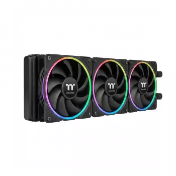 120 mm Thermaltake TS140 EX RGB 3 vnt. korpuso ventiliatoriai, PWM, juodi