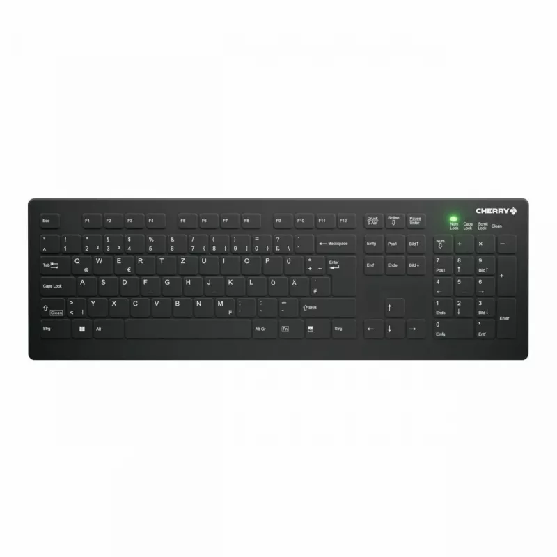 Contour Design Active Key Contour QuickClean medicininė klaviatūra IP68 pilno dydžio belaidė juoda DE C8112