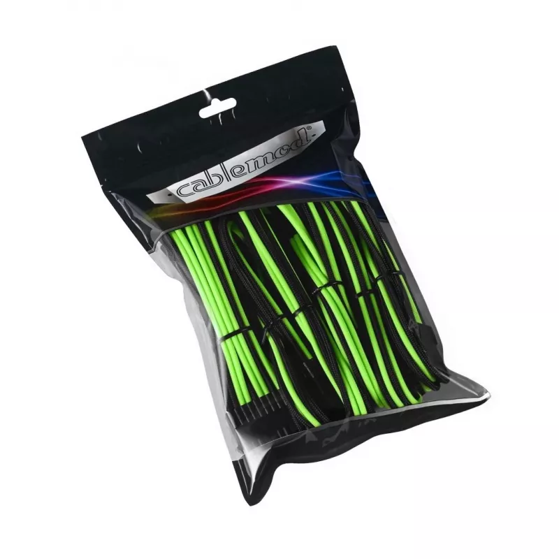 Vidinis maitinimo kabelių rinkinys CableMod CM-PCAB-BKIT-NKKLG-3PK-R Juoda Žalia