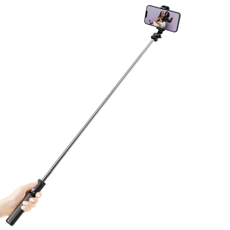 SelfieGo kompaktiška selfie lazdelė Bluetooth trikojis (20-101 cm) Crong CRGSGL1B