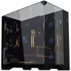 Lian Li O11 Vision Compact korpuso rinkinys + 3x UNI FAN SL-INF 120 Reverse Blade ventiliatorius - juoda