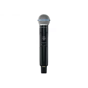 Shure SLXD2/B58=-G59 - belaidis rankinis siųstuvas su Beta®58A kapsule, 470–514 MHz