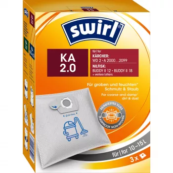 Melitta KA 2 dulkėms ir skysčiams skirtas dulkių siurblio maišelis, pakuotė 3 vnt., 224067