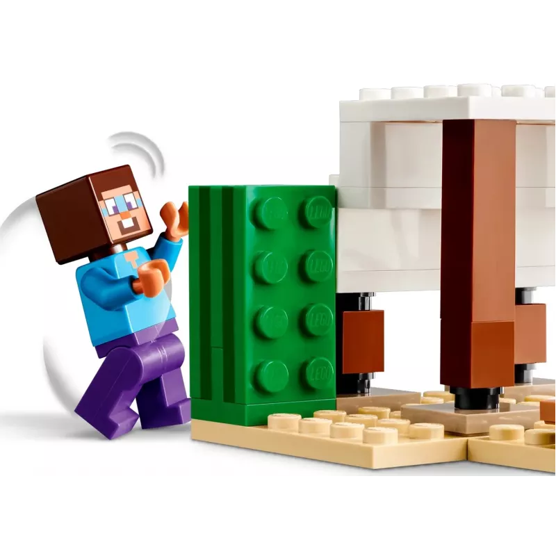 Lego Minecraft 21251 Steve'o Dykumos Ekspedicija – Statybinis Rinkinys su Biomo Figūrėlėmis