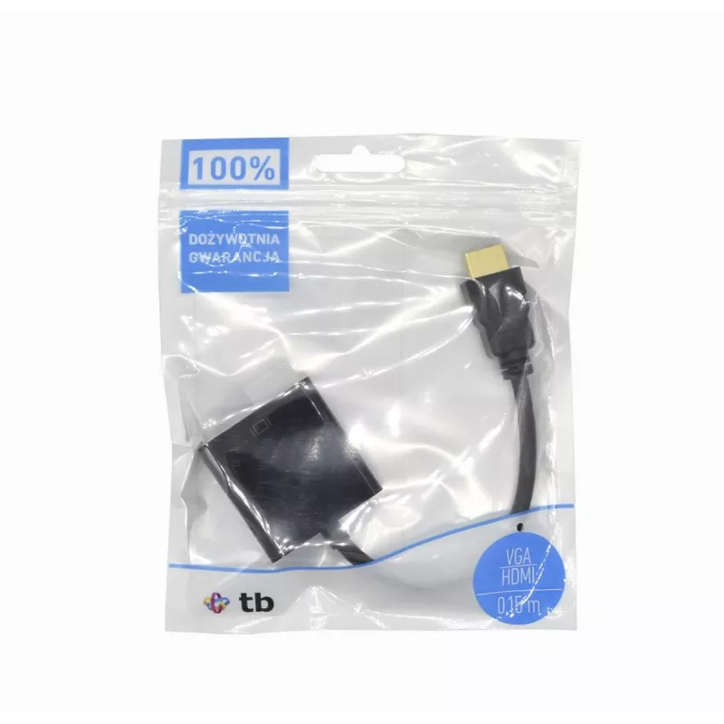 VGA į HDMI adapterio laidas TB AKTBXVAHMVGAF15 15 cm, VGA (moteriška) į HDMI (vyriška)