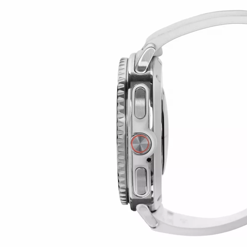 Išmanusis laikrodis Samsung Galaxy Watch 8 Classic 46 mm sidabrinis — 3,3 cm AMOLED, 4G, 64 GB, 445 mAh
