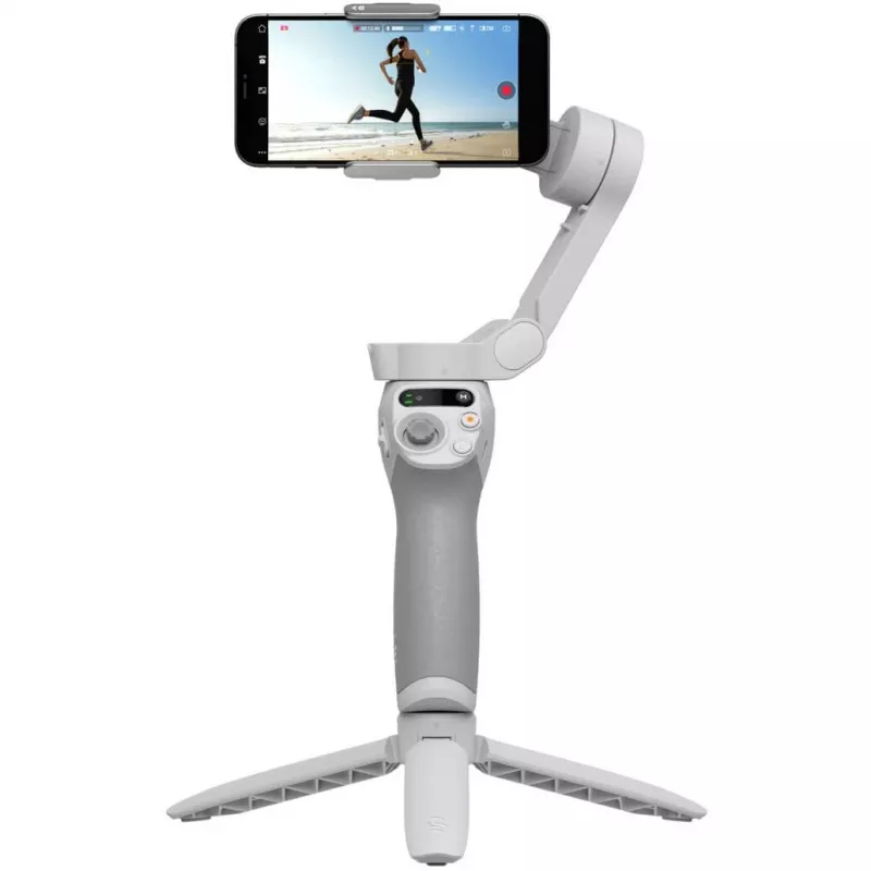 DJI OM SE gimbal pilkas Bluetooth su laikikliu telefonui ir krepšiu, maks. apkrova 290 g
