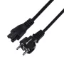 Maitinimo laidas SAVIO CL-67 1,2 m H03VV-F 3×0,75 mm² IEC C5 į CEE7/7 juodas