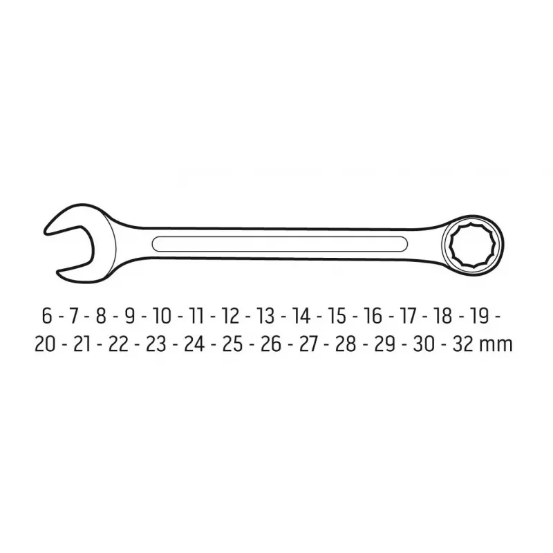 Neo Tools veržliarakčiai 6-32 mm, 26 dalių rinkinys